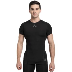 Shrey Intense Compression Half Sleeves (Black)