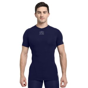 Shrey Intense Compression Half Sleeves (Navy Blue)