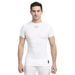 Shrey Intense Compression Half Sleeves T-Shirt (White)