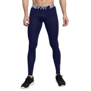 Shrey Intense Compression Long Tights (Navy Blue) – Ultimate Muscle Support & Performance