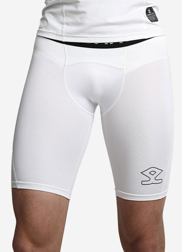 Buy Shrey Intense Compression Shorts (White) Online