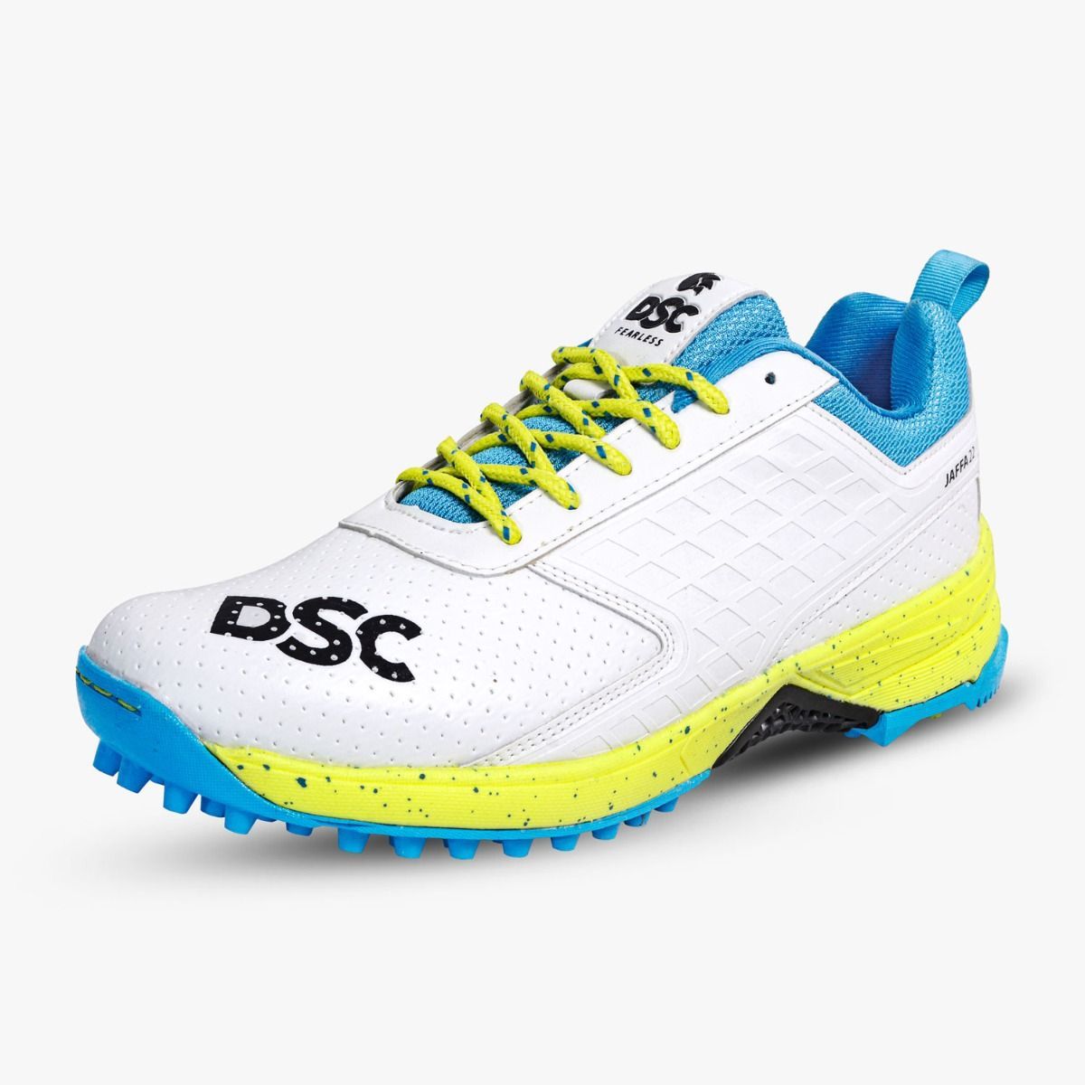 DSC Jaffa 22 Cricket Shoes (White-Lime)