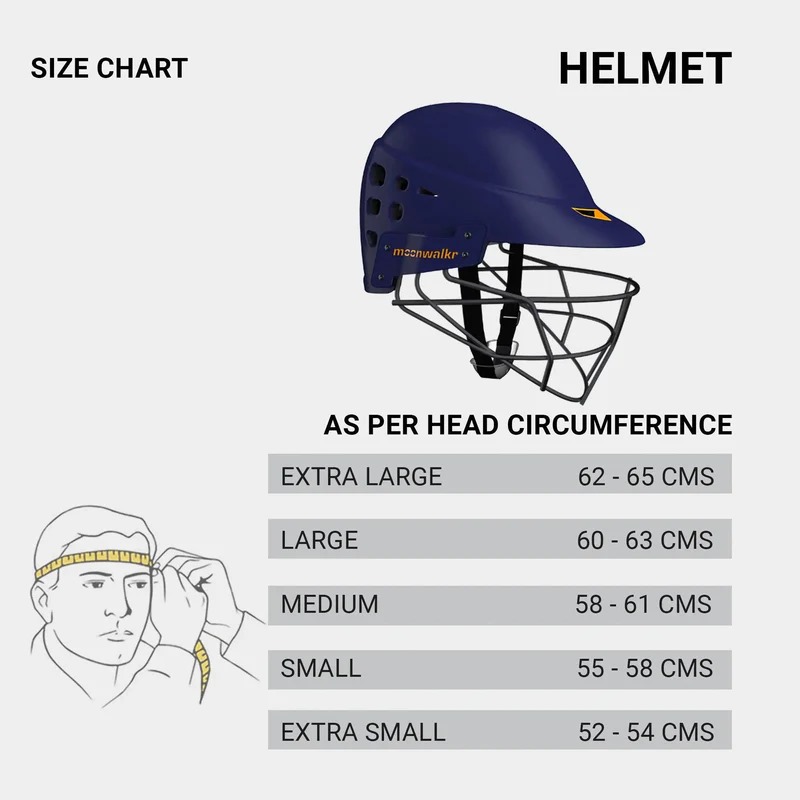 Moonwalkr MIND 2.0 Cricket Helmet (Blue)