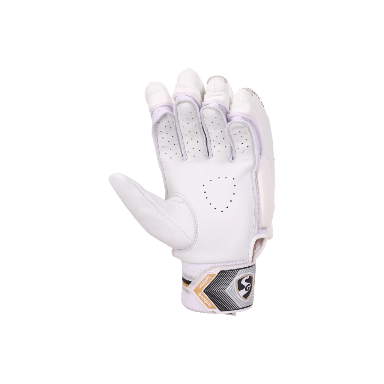 SG HP 33 White/Golden Batting Gloves- Hardik Pandya Series