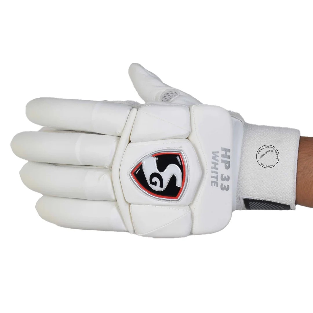 SG HP 33 White Batting Gloves- Hardik Pandya Series