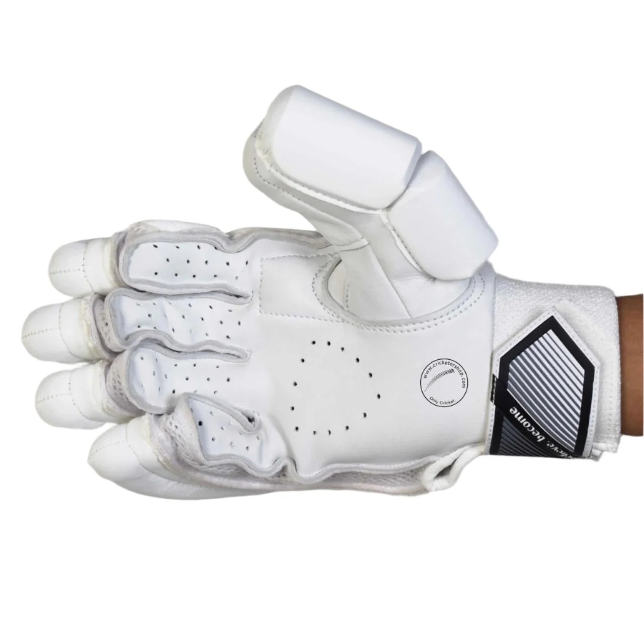 SG HP 33 White Batting Gloves- Hardik Pandya Series