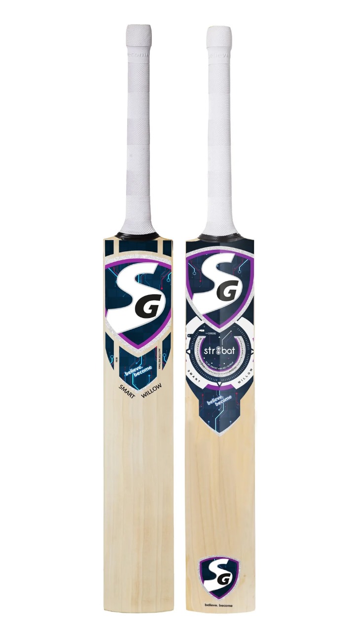 SG Smart Willow English Willow Bat with SG|Str8bat Sensor (Size-SH)