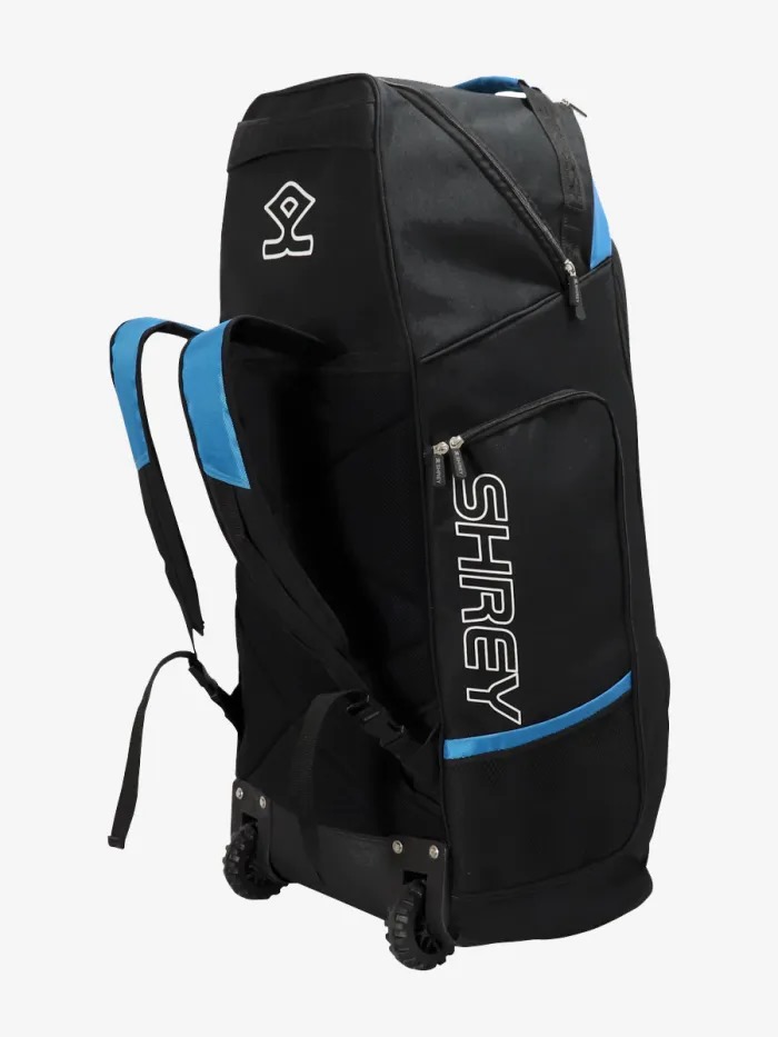 Shrey Pro Premium Duffle Kit Bag (Black/Blue)