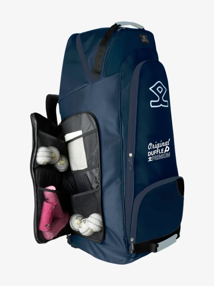 Shrey Pro Premium Duffle Kit Bag (Navy/Grey)