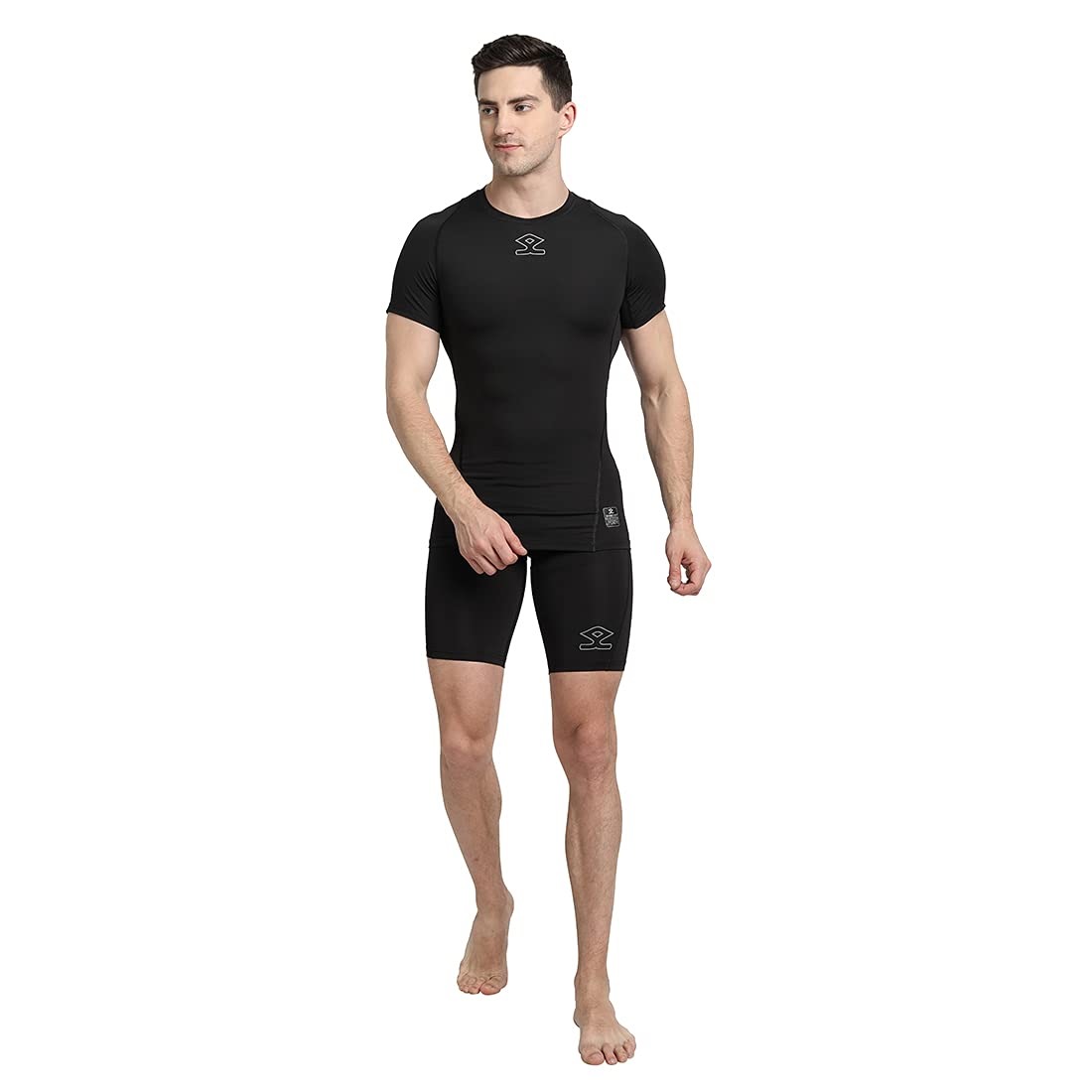 Shrey Intense Compression Half Sleeves (Black)
