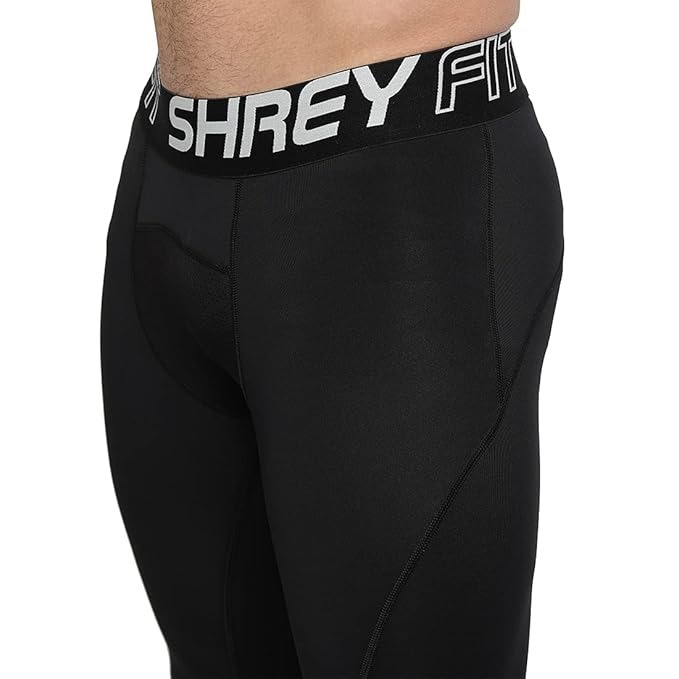 Shrey Intense Compression Long Tights (Black) – Ultimate Support & Performance